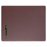 Chocolate Brown Leatherette Conference Table Pad, 20 x 16